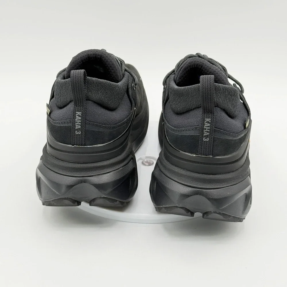 Hoka‎ KAHA 3 Low GTX Mens 8.5 Triple Black Gore-Tex Trail Shoes 1162532 - NEW